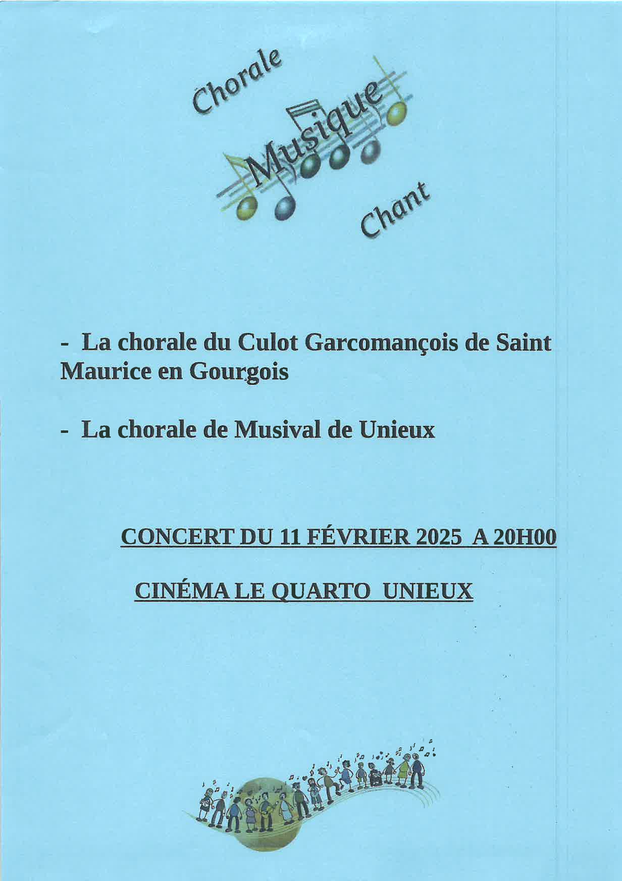 Concert des chorales du Culot Garcomançois et de Musi'Val